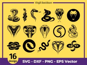 Snake SVG Bundle, Snake Head, Snake Clipart PNG
