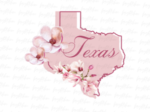 Texas magnolia flower PNG, Sublimation Design Download
