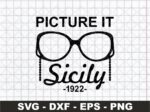 picture it sicily 1922 svg, golden girls cricut cut files, png eps vector