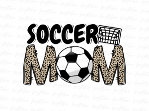 soccer mom png Design Sublimation DEsign Leopard