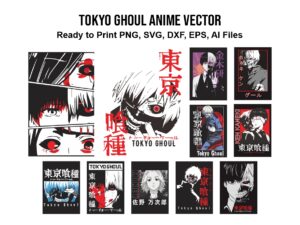 tokyo ghoul anime vector, png, ai