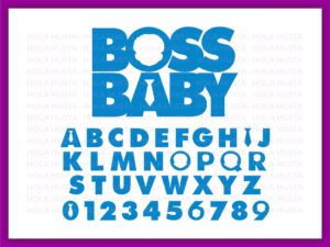 African American Boss Boy Font, Alphabet, Number SVG