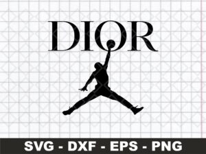 Air Dior Michel Jordan SVG, Logo vector