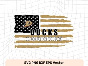 Anaheim Ducks USA Flag SVG Vector Image Download