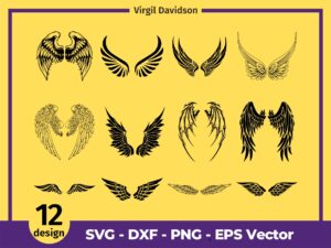 Angel Wings SVG, Wings Bundle, Angel Wings Cricut