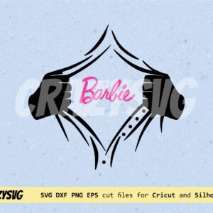 Barbie Rip Tear Shirt SVG Download, Cricut Funny Shirt Project Ideas vector