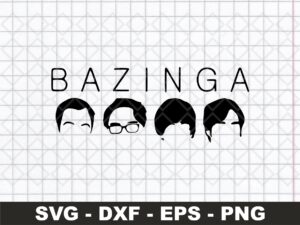 Big Bang Theory BAZINGA Cut Files, Vector SVG Image