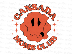 Cansada Moms Club PNG Sublimation Design