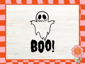Ghost Halloween Boo, Ghost SVG