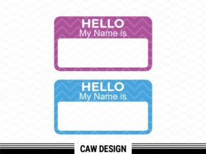 Hello My Name is Blank Name Tag Image Download, SVG, PNG, EPS