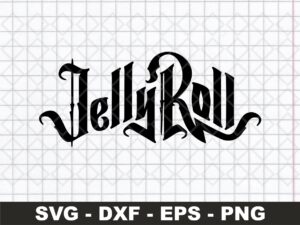 Jelly Roll Logo Cut File SVG, American Singer