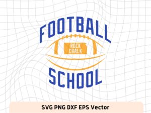 Kansas Football KU Rock Chalk SVG Vector Logo