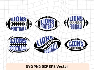 Lion Football SVG Bundle