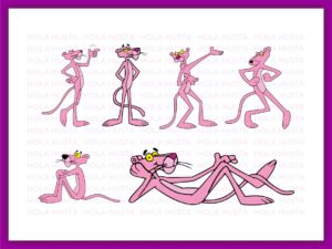 Pink Panther SVG Cartoon Bundle, Vector