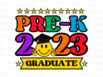 Preschool 2023 Grad PNG T-shirt Design File