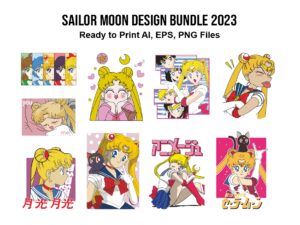 Sailor moon design bundle 2023