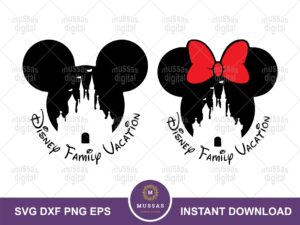 Shirt Design for Family Vacation 2023 Svg Mouse Ears