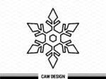 Snow Flake Winter Christmas, outline, SVG, Cricut