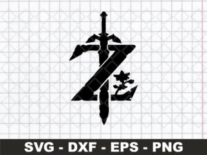 Zelda SVG Symbol Logo Black