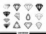 diamond clipart svg set, diamond svg outline, icon, transparent png