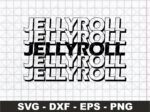 jelly roll text design svg music jelly roll png file