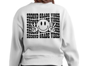 second grade vibes svg, png grade