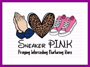 sneaker PINK Praying Interceding Nurturing Kare PNG EPS SVG