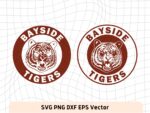 Bayside Tigers High School Logo SVG Cricut