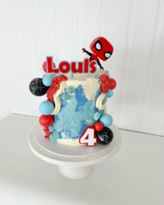 Cutest Spider-Man cake by talented Kristen @kupcakesbykristen_