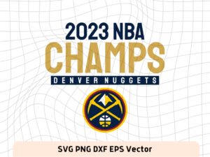 Denver Nuggets 2023 NBA Champions SVG