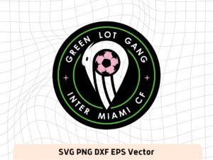 Green Lot Gang Inter Miami SVG, Logo Green Lot Gang Vector PNG