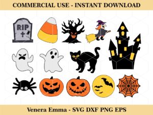 Halloween Felt Ornaments SVG Cricut