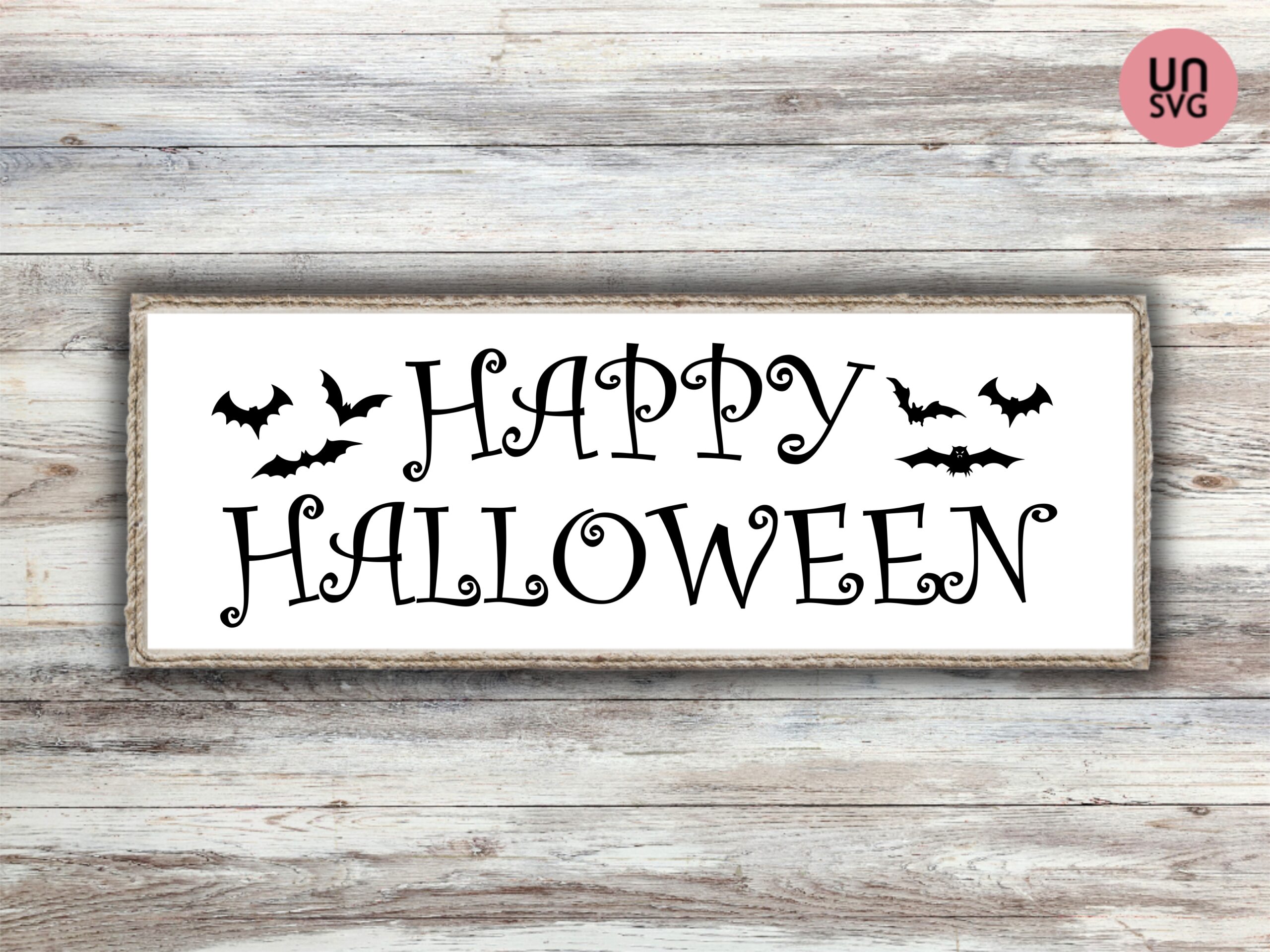Happy Halloween Sign Cricut SVG Design, Decoration
