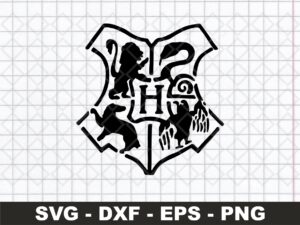 Hogwarts Crest CNC File DXF SVG Vector Laser Cut File