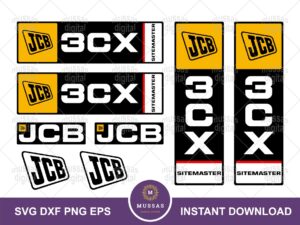 JCB 3CX Sitemaster SVG Vector Graphic