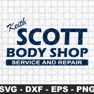 One Tree Hill SVG, Keith Scott Body Shop Logo SVG