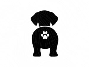 Puppy Silhouette Animal Pet Paw SVG