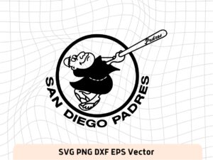 Retro San Diego Padres SVG