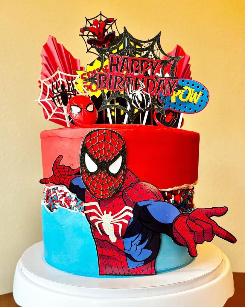 Spiderman Birthday Cake Ideas roseberry.bakery