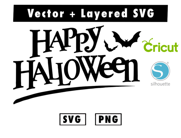 THUMBNAIL 2 22 Vectorency happy halloween svg and png for cricut machine
