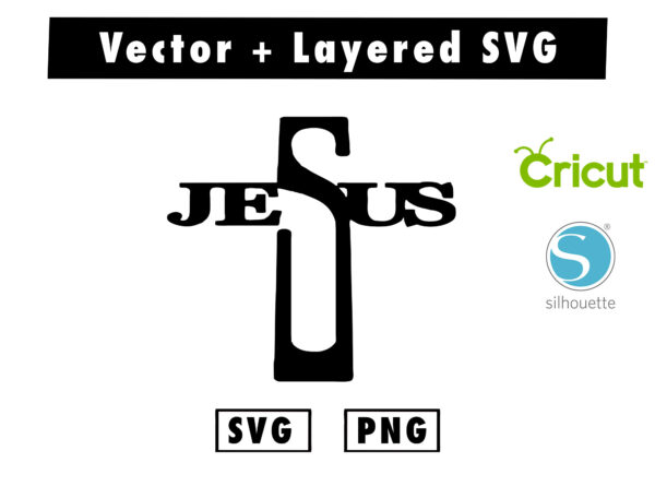 THUMBNAIL 2 37 Vectorency jesus svg and png for cricut machine