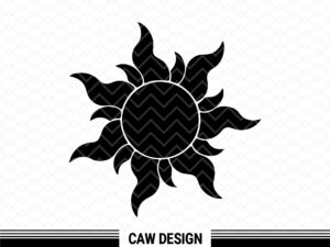 Tangled Sun SVG, Sun Clipart for Cricut