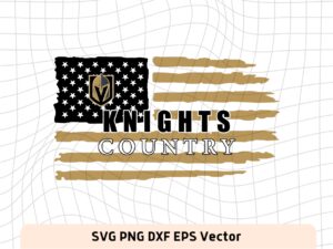 Vegas Golden Knights USA American Flag Knights SVG Vector Image Download