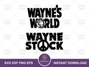 Wayne's World Waynestock SVG
