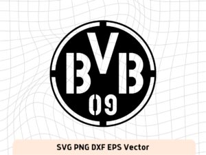 BVB Logo DXF, Laser Cut File, CNC Stencil