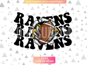 Baltimore Ravens PNG Sublimation Design, Ravens DTF File