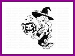 Belle Halloween SVG Beauty and the beast princess pumpkin Outline Silhouette
