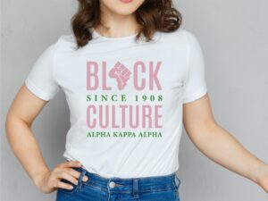 Black Culture Shirt Design, AKA SVG, Since 1908 Alpha Kappa Alpha colour