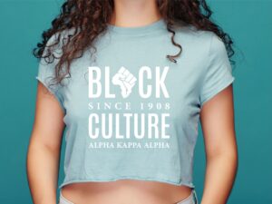 Black Culture Shirt Design, AKA SVG, Since 1908 Alpha Kappa Alpha white
