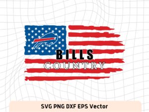 Buffalo Bills Country USA Flag Vector PNG SVG